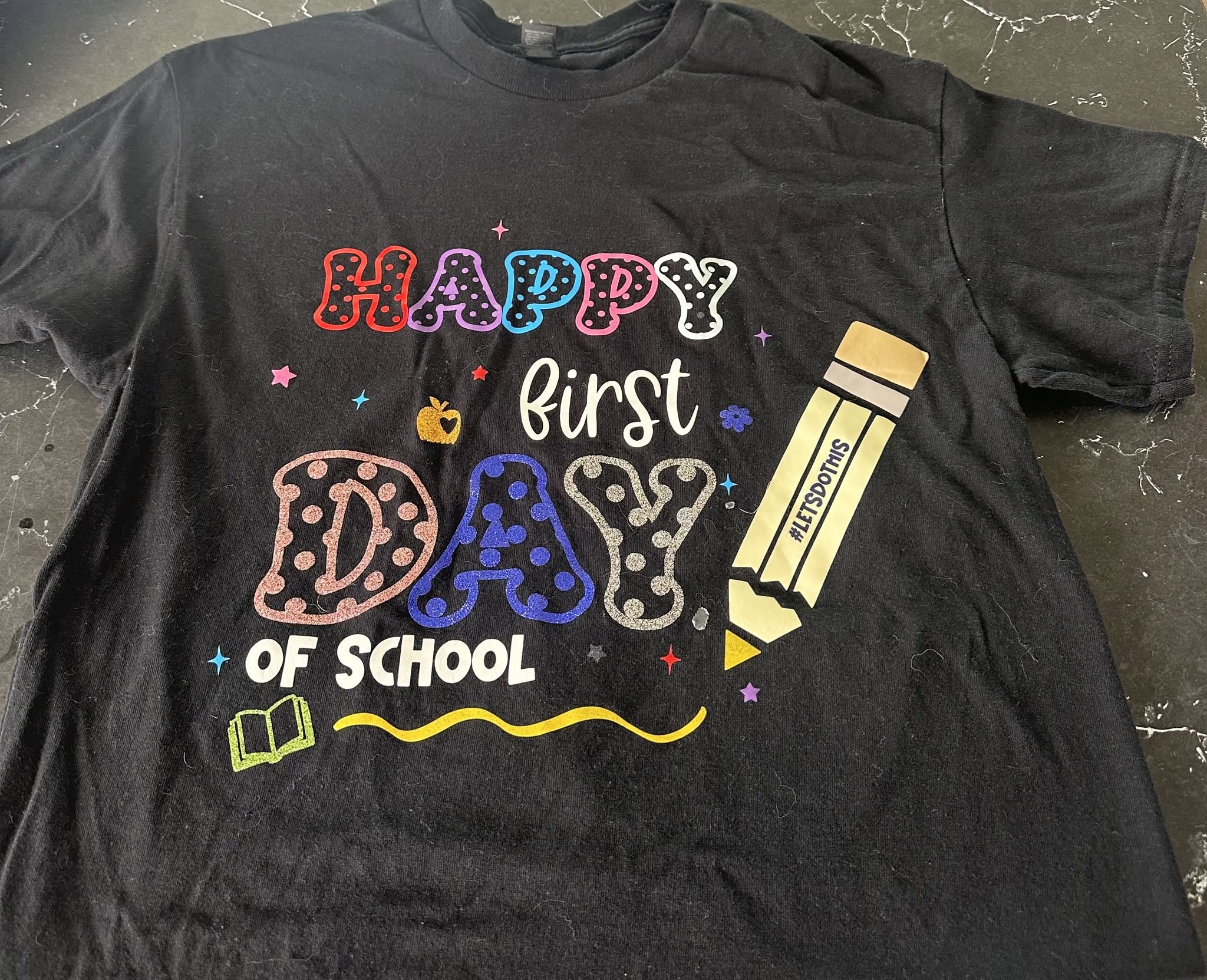 Happy First Day of School teacher tee