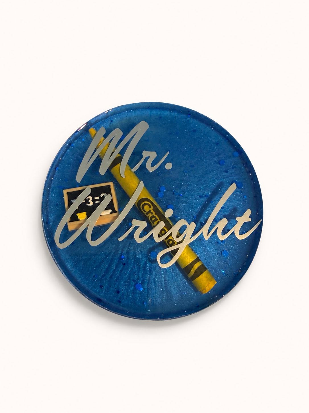 Mr Wright teacher resin name plaque