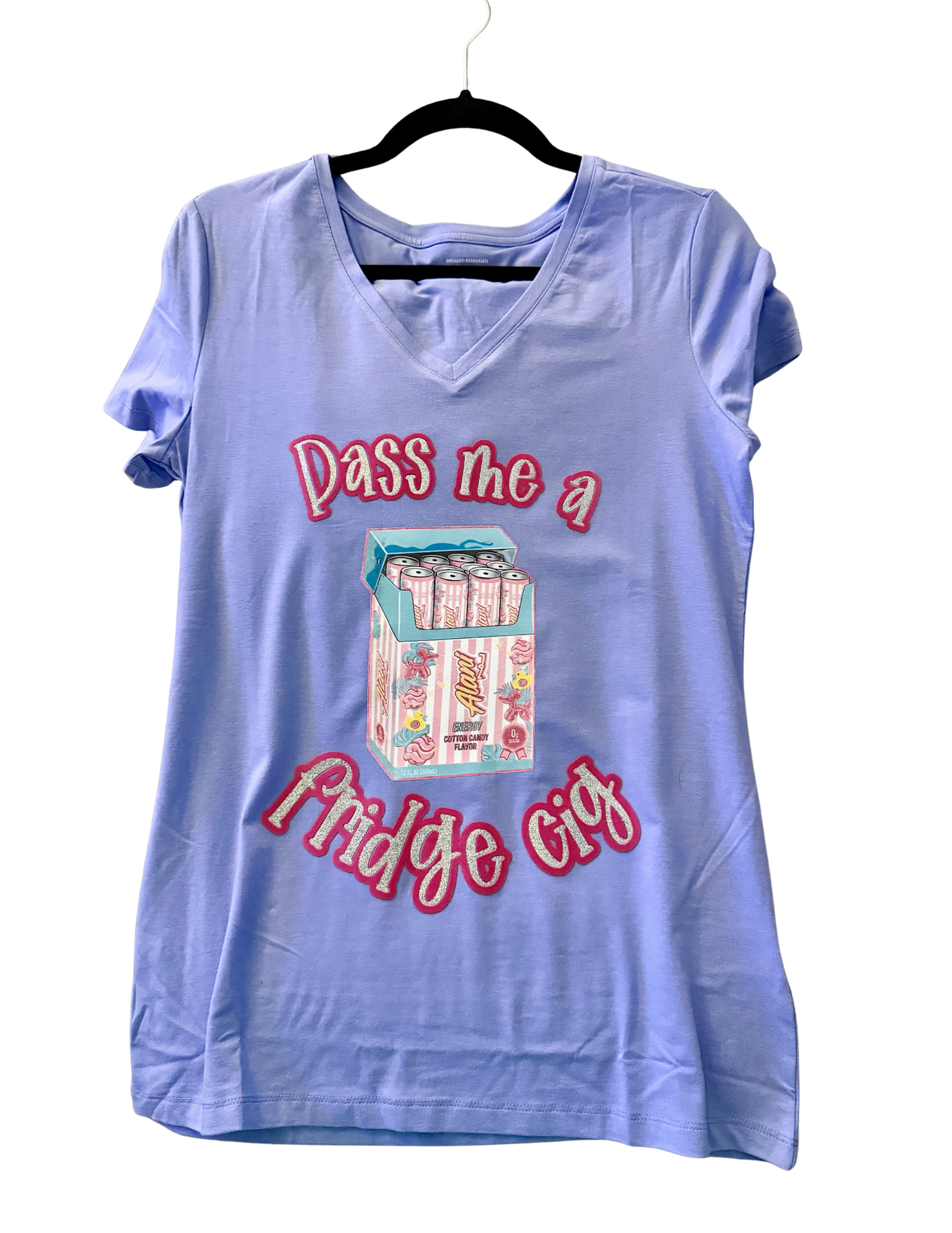 Pass me a Fridge Cig v-neck tee on hanger