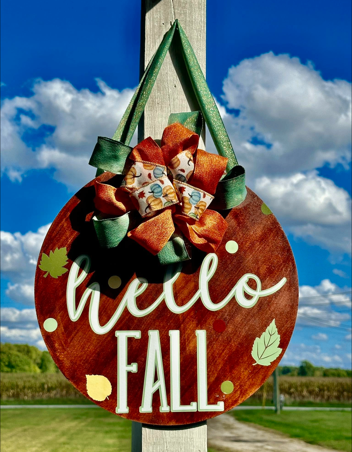 Hello Fall door sign