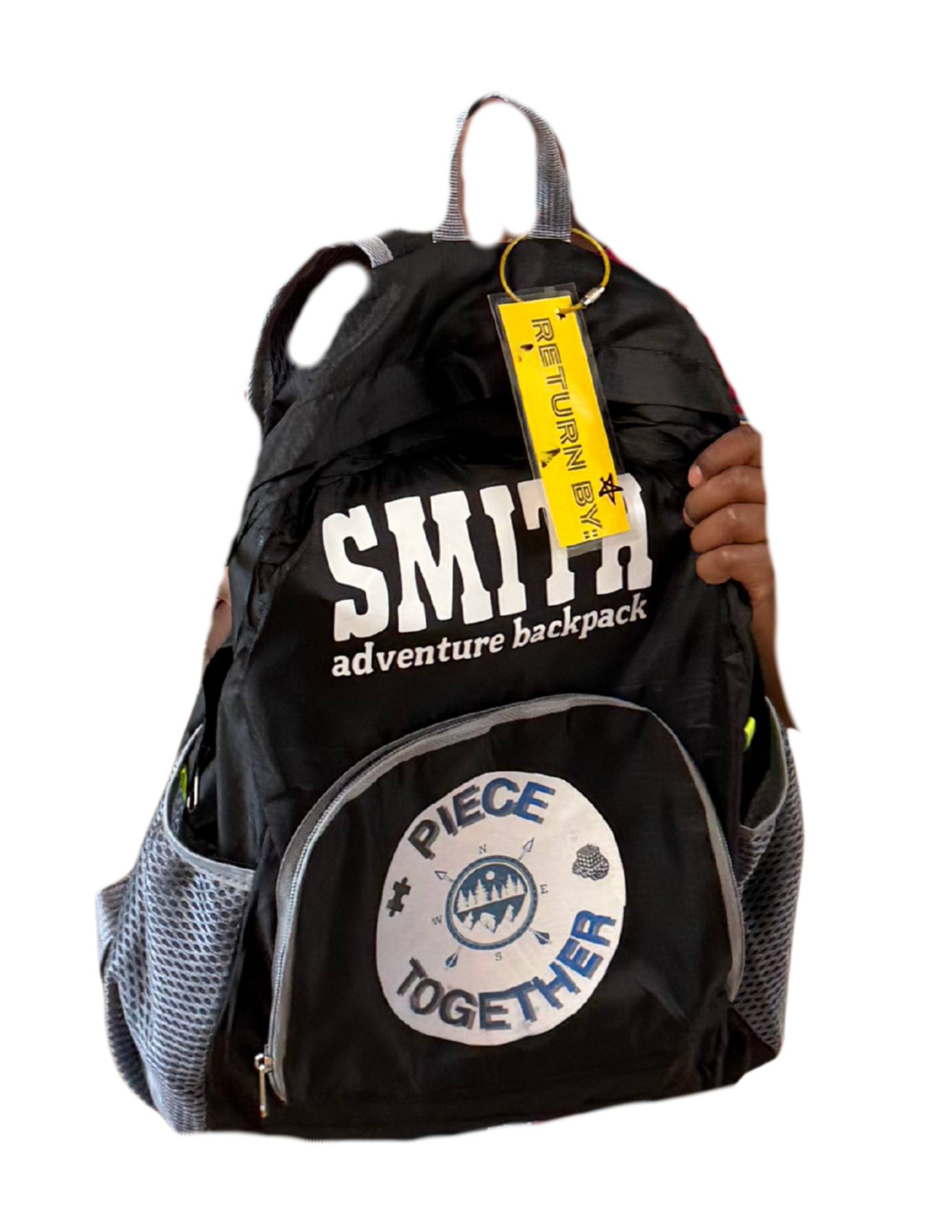 Personalized Smith adventure backpack in black